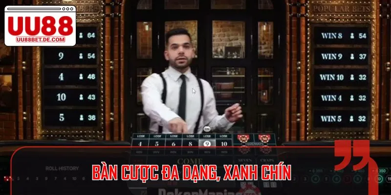 Casino UU88 - Sảnh Game Đa Dạng Cho Người Chơi Chuyên Nghiệp 3 Hệ thống bàn cược tại đây được thiết kế để phù hợp với mọi bet thủ