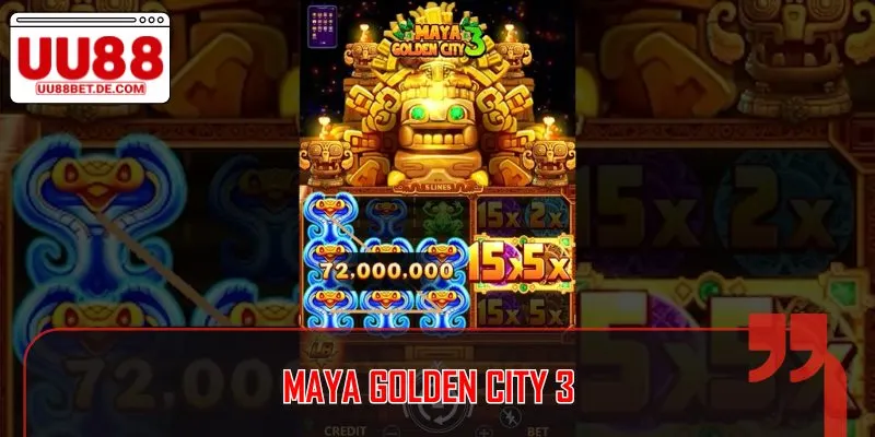 Nổ Hũ UU88 - Thử Vận May, Nhận Thưởng Jackpot Khủng Mỗi Ngày 2 Maya Golden City 3 là game Slot được thiết kế với 3 hàng 3 cột